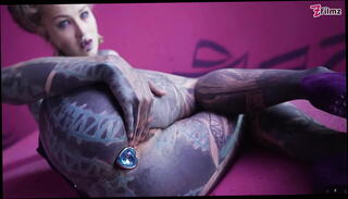 Video 1611225085: butt plug collection, butt plug solo, anal plug solo, solo anal fingering, solo fingering masturbation, butt plug nipple, pierced solo, anal gaping, solo tattooed, goth anal, porn