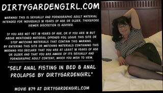 Video 1638845665: anal fisting prolapse, self anal fisting, bed anal