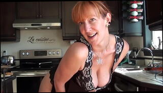 Video 1170299985: redhead milf teases, cute redhead milf, mature redhead milf, milf kitchen, lingerie milf