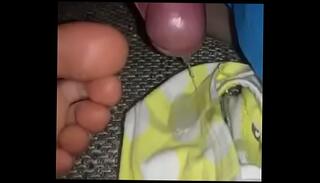 Video 643014945: toes foot, foot bukkake, cum toes, panties foot, penis cum