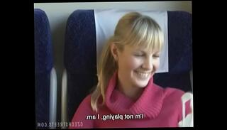 Video 540847955: homemade amateur pov blowjob, public pov blowjob, street pov, czech pov, blonde czech girl, girl train