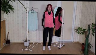 Video 1656120343: girl nude solo, solo female nude, blouse solo, clothed female nude