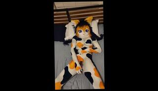Video 1665341083: furry dildo, furry solo, dildo vibrator, amateur solo female, mask solo