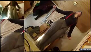 Video 1592597925: homemade amateur solo, blindfolded boy, solo dance