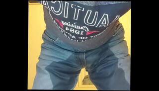 Video 1590996745: pee jeans wetting, bed wetting pee