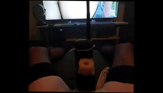 Video 1422202215: machine cumshot, machine cum, stroking machine