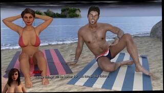 Video 1620427444: swinger couple, swinger beach, cartoon