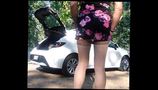 Video 1658365355: sissy faggot, sissy outside
