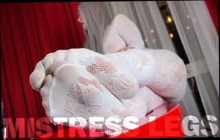 Video 1621812641: mistress feet, ass feet tease, feet tight ass, legs mistress, bath feet, fishnet feet, white mistress, feet play, ass takes white, legs straight