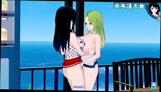 Video 1351040205: 3d anime lesbians, 3d anime game, anime toon, hairy japanese lesbian, two girls play
