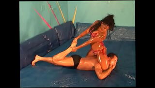 Video 1529285675: shannon kelly, oil bdsm, femdom bdsm, oil wrestling
