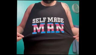 Video 1557365015: ftm trans male, ftm strip, ftm teasing, ftm shemale, big natural tits model, big boobs model