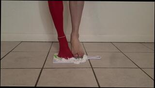 Video 1606901963: fetish feet stockings, male feet fetish, feet solo, amateur solo male, crush fetish, red feet, 60fps amateur