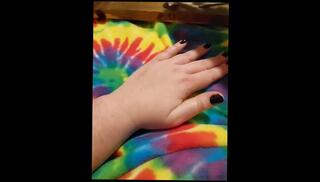 Video 1581112593: bbw fingering, bbw amateur girl, bbw goth girl, bbw black girl, finger nail polish, bbw hand
