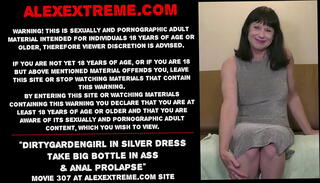 Video 1653342665: extreme anal prolapse, huge anal prolapse, bottle prolapse, insertion prolapse, bottle ass, dress big ass, ass takes big