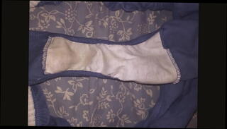 Video 1316089075: wife collection, panty collection, wife licks cum, dick licking cum, wife's dirty panties, dick cum wet, wife jacking