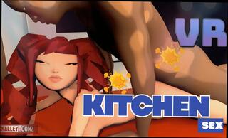 Video 1657862094: hot interracial sex, sexy interracial, interracial kitchen, redhead interracial, bbc, vr porn