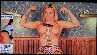 Video 1523900045: blonde muscle girl