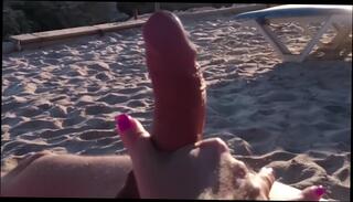 Video 1005856504: amateur pov handjob, amateur public pov, beach handjob