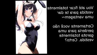 Video 1310267195: femdom hentai joi, femdom feet joi, cfnm femdom, hentai bunny girl, girl nuts