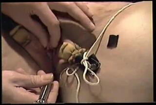 Video 54134301: clit clamps, clamps vibrator, bdsm orgasm, straight bdsm, bdsm first, urethral vibrator, two vibrators, huge clit