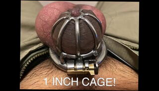 Video 1589350075: uncut cock pissing, cage femdom, penis cage, small penis pissing, thick uncut cock, inside cage, sounding pissing, sounding urethral cock