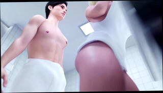 Video 1593708455: 3d anime, 3d teen, teen boner, teen bathroom