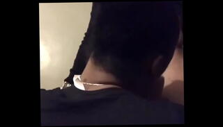 Video 1593519345: ebony amateur blowjob, girl tasting, home girl