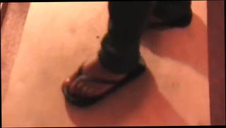 Video 1537208501: flip flop cock crush, flip flops cock trample, straight cock, heels cock crush, subs cock, cock destroys