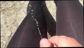 Video 1048135705: nylon pissing, nylon shemale