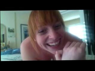 Video 105808601: webcam straight, bubbly redhead