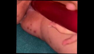 Video 1000041575: double headed dildo, bitch double, horny double, wet creamy dildo
