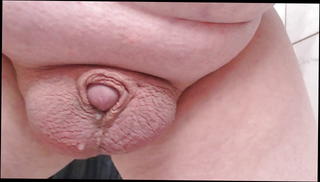 Video 1571127781: tiny balls, dripping gay, dripping precum, ball squeezing
