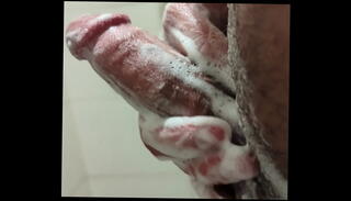 Video 1594337975: solo shower masturbation, solo masturbation playing, solo male masturbation, cock clean