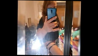 Video 1443365415: redhead shemale solo, skinny jeans