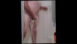 Video 1600509973: solo male masturbation cumshot, solo amateur cumshot, solo shower masturbation, mature solo masturbation, ball shower, big balls