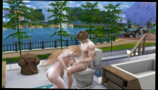 Video 1602149135: 3d animated porn, 3d animation blowjob, 3d couple, 3d sucking, short animation, blowjob sucking oral, toilet suck, toilet sex, bathroom oral, rough sex