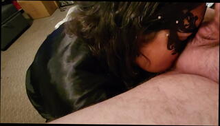 Video 1481037725: tits cumshot, masked cumshot, couch sucking