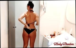 Video 1618627431: femdom mistress goddess, femdom goddess worship, female domination femdom pov, bikini goddess, goddess solo, worshiping straight, long nails goddess, bikini shower, romanian goddess, brunette goddess, bathroom pov, hd pov brunette