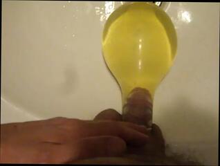 Video 1618276321: condom pee, condom piss, solo piss, gay condom, condom close, pissing bathroom, pissing white, mature pissing, american gay