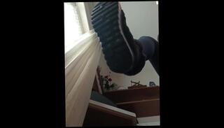 Video 1590663193: feet slave foot, foot fetish slave, foot fetish solo, amateur foot fetish, foot shoe fetish, female foot fetish, giant foot, red head solo, licking shoes
