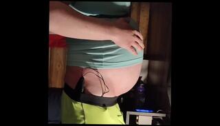 Video 1657821503: inflation fetish, fetish solo, amateur solo male, male belly inflation