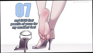 Video 1658202963: femdom feet joi, femdom anime joi, hentai feet joi, fetish feet joi, hentai anime cartoon, jerk instructions joi, small penis joi, femdom shoes