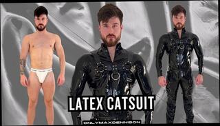 Video 1653971173: fetish gay solo, latex catsuit, gay hunk solo, solo gay amateur, fetish male gay