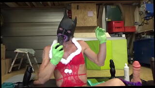 Video 1657399935: gay solo dildo, dildo deep throat, dildo spit, lingerie dildo