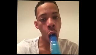 Video 1323314955: sucking solo boy, solo blowjob, sexy self