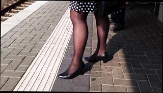 Video 372480104: granny nylon feet, mature nylon feet, granny foot, foot fetish stockings, latex foot, short granny
