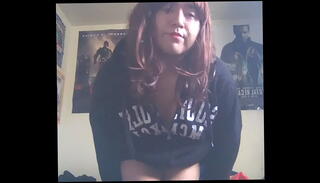 Video 1283424965: sissy crossdresser masturbates, gay sissy crossdresser, american crossdresser