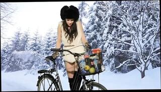 Video 1654387021: solo brunette model, bike ride, solo erotica, model ass, models straight, models wild, riding naked, riding stuffed, times riding, funny ass