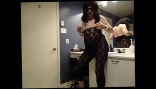 Video 1589938575: crossdresser solo masturbation, crossdresser tranny shemale, solo tranny cumshot, transvestite crossdresser, solo bathroom masturbation, solo transsexual
